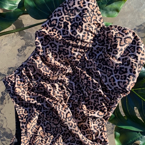zara leopard bikini